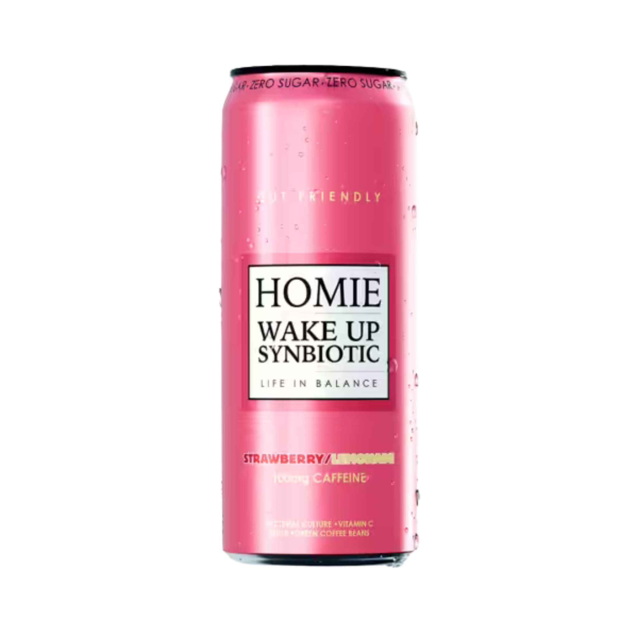HOMIE Wake Up Synbiotic Strawberry Lemonade