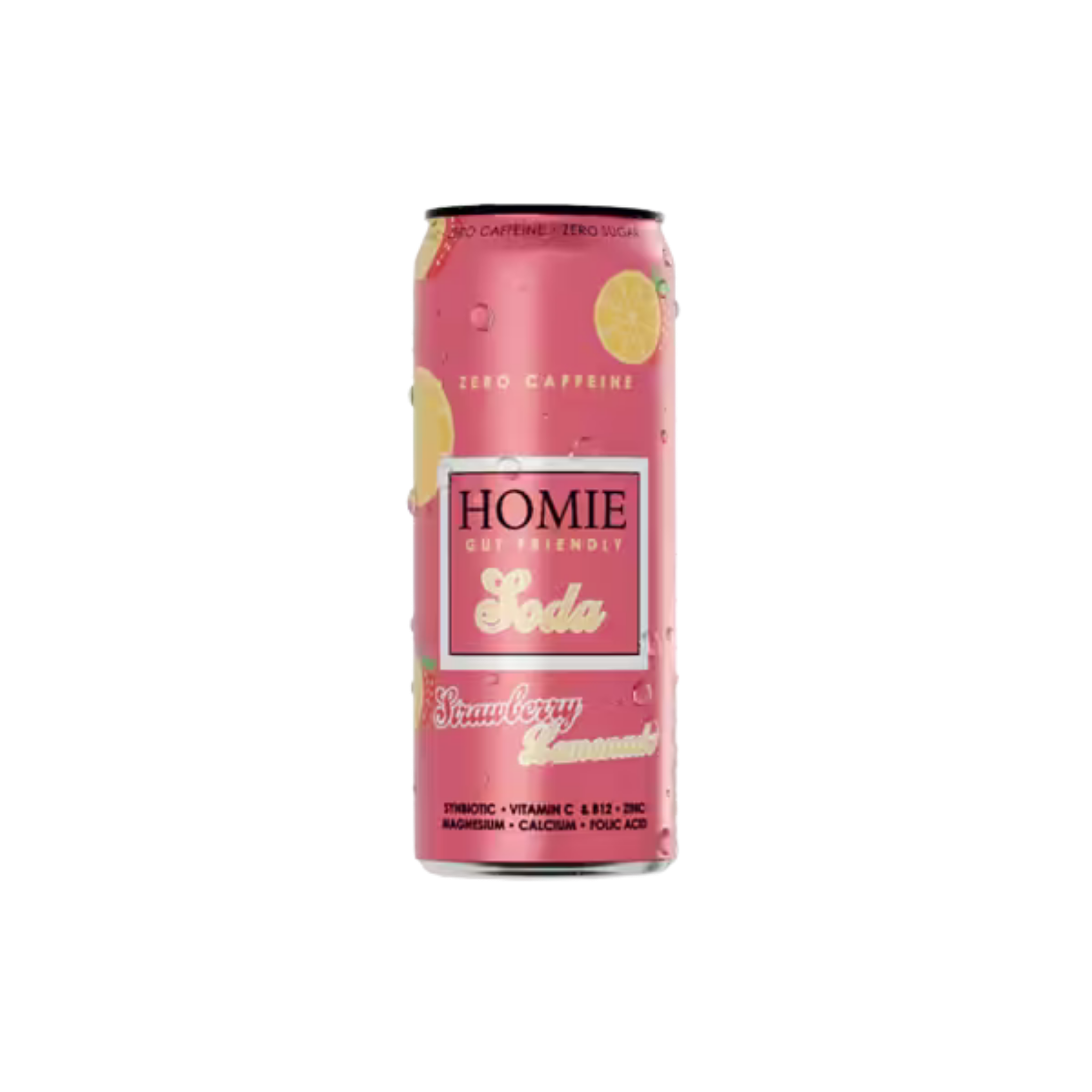HOMIE Synbiotic Soda Strawberry Lemonade