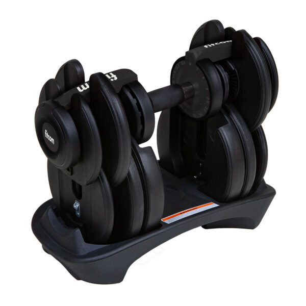 Adjustable_fitcom_10web Verstellbare Kurzhantel 24 kg mit Drehgriff | Verstellbare Kurzhantel