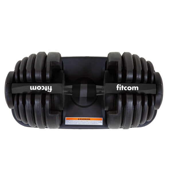 Adjustable_fitcom_2web Verstellbare Kurzhantel 24 kg mit Drehgriff | Verstellbare Kurzhantel