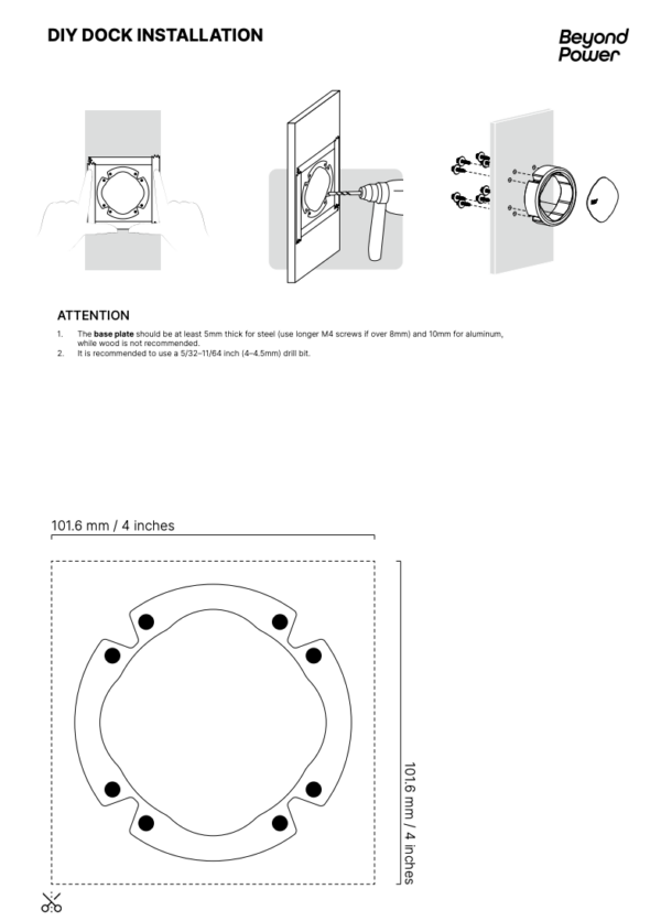 Staffa per dock fai-da-te Beyond Power