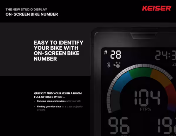 Keiser Indoor Cycle M3i Studio | Vélo de spinning