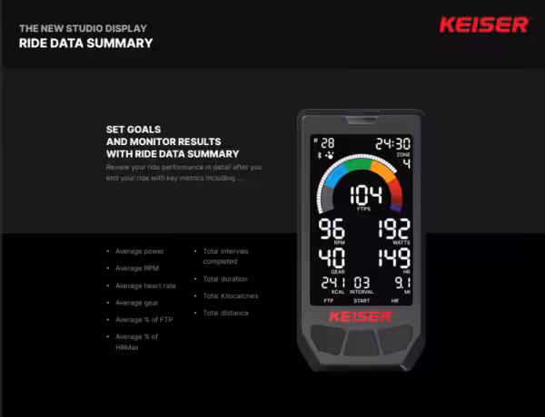 Keiser Indoor Cycle M3i Studio | Vélo de spinning