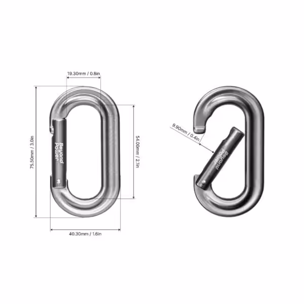 Carabiner_dimension-10 Beyond Power Premium Carabiner | 6er Packung Karabinerhaken