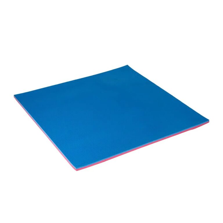 Tapis De Gym Tatami Puzzle 4 Pack 100x100x3cm EVA Rouge/Bleu - Sol Anti-Traumatisme