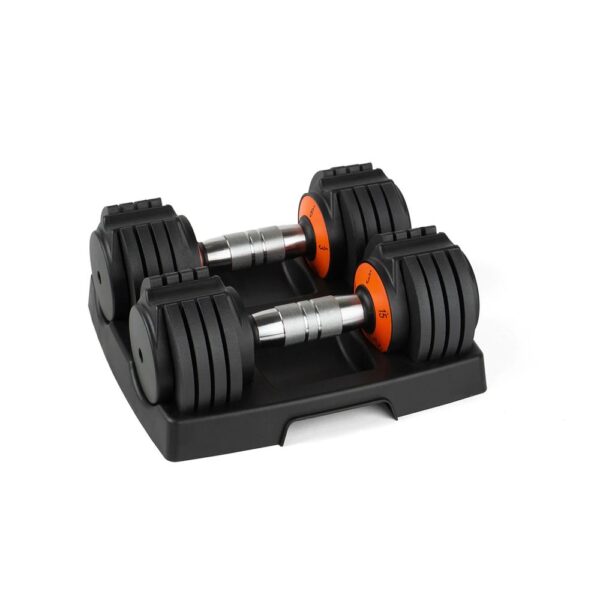 F-66472_Adjustable-Dumbbell-Set-bis-15lbs_0 Image de produit d'un ensemble de haltères ajustables jusqu'à 15lbs