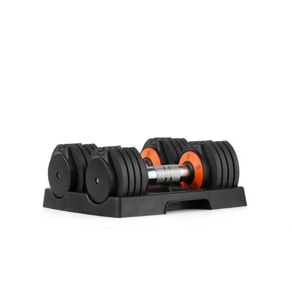 F-66472_Adjustable-Dumbbell-Set-bis-15lbs_1 Image de produit d'un ensemble de haltères ajustables jusqu'à 15lbs