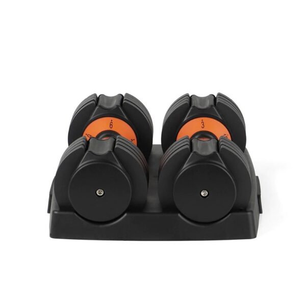 F-66472_Adjustable-Dumbbell-Set-bis-15lbs_2 Image de produit d'un ensemble de haltères ajustables jusqu'à 15lbs