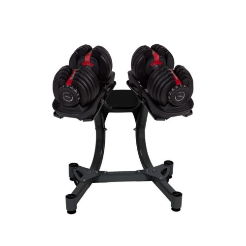 Verstellbares Kurzhantelset 24 kg mit Ständer