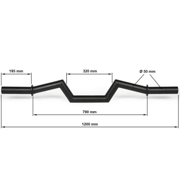 Image de produit d'une barre ATX Super SZ FAT 50mm | Barre Curl