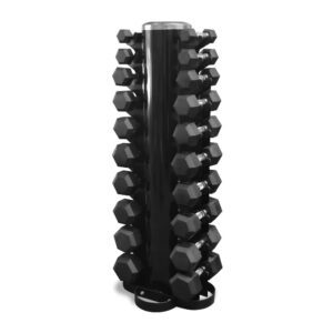 Product Image of a Dumbbell Set 1-10 Kg incl. Stand | Hex Dumbbells