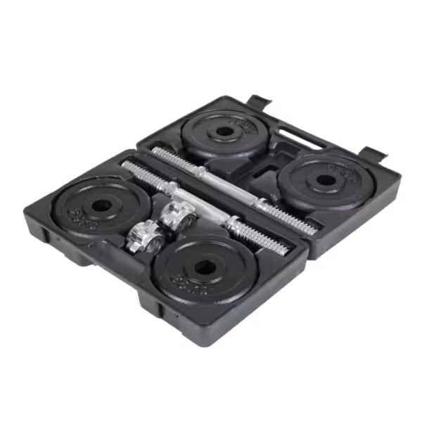 Hantelset_1 Kurzhantelset 2x 10 kg | Hantelkoffer 30 mm
