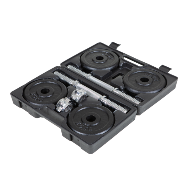 Set d'haltères_1 Ensemble d'haltères courts 2x 10 kg | Coffret d'haltères 30 mm