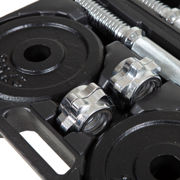 Set d'haltères_2 Ensemble d'haltères courts 2x 10 kg | Coffret d'haltères 30 mm