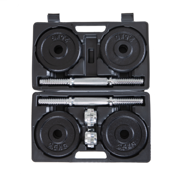 Set d'haltères_4 Ensemble d'haltères courts 2x 10 kg | Coffret d'haltères 30 mm