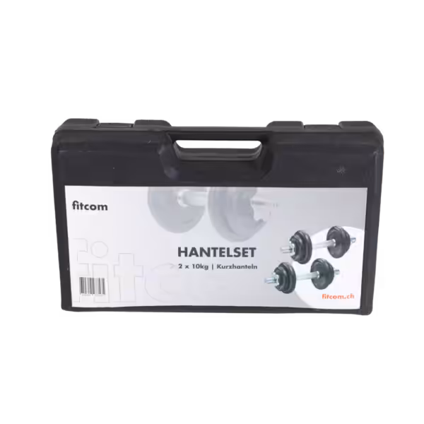Hantelset_8 Kurzhantelset 2x 10 kg | Hantelkoffer 30 mm