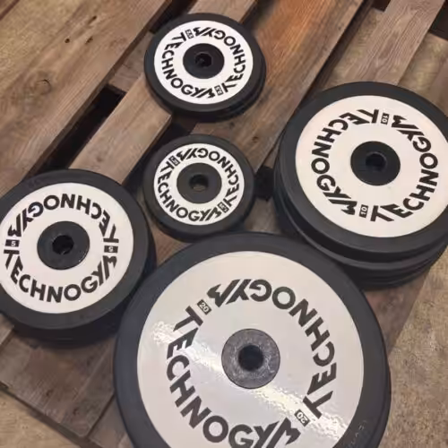 IMG_0911 Technogym Hantelscheiben Plate Set 30mm 137.5 kg | Occasion