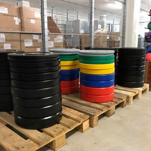 Farbiges Bumper Plate Set 150 kg Restposten | Occasion