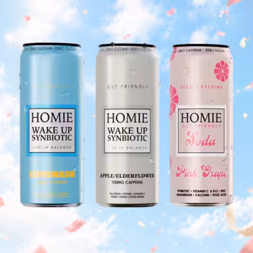 Produktbilder mit Bulletpoints (1) HOMIE Probierset | Energy Drink