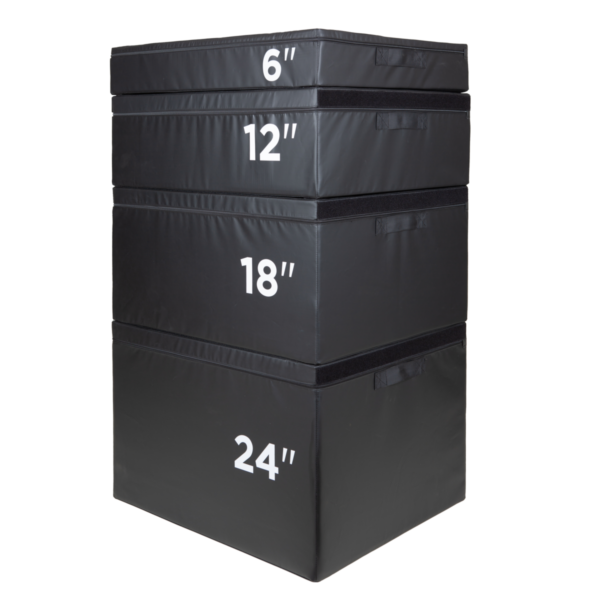 box_set_1 Premium Soft Jump Box en bois | Set 4 pièces