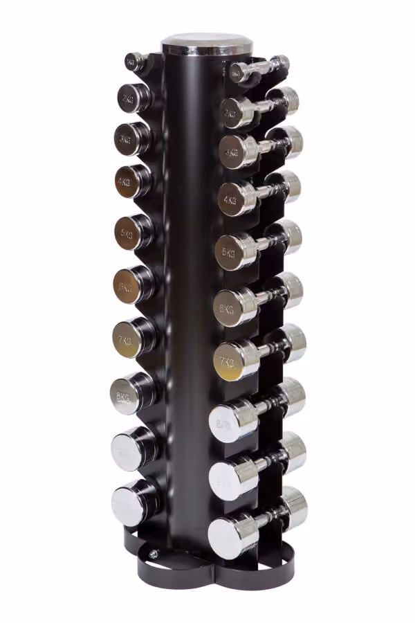 Kurzhantelsatz 1-10 kg inkl. Ständer | Set Chrome Hanteln